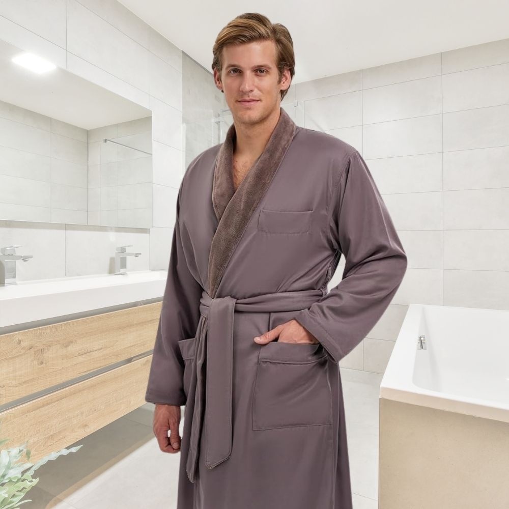 Plush Robe (Grey): image 2