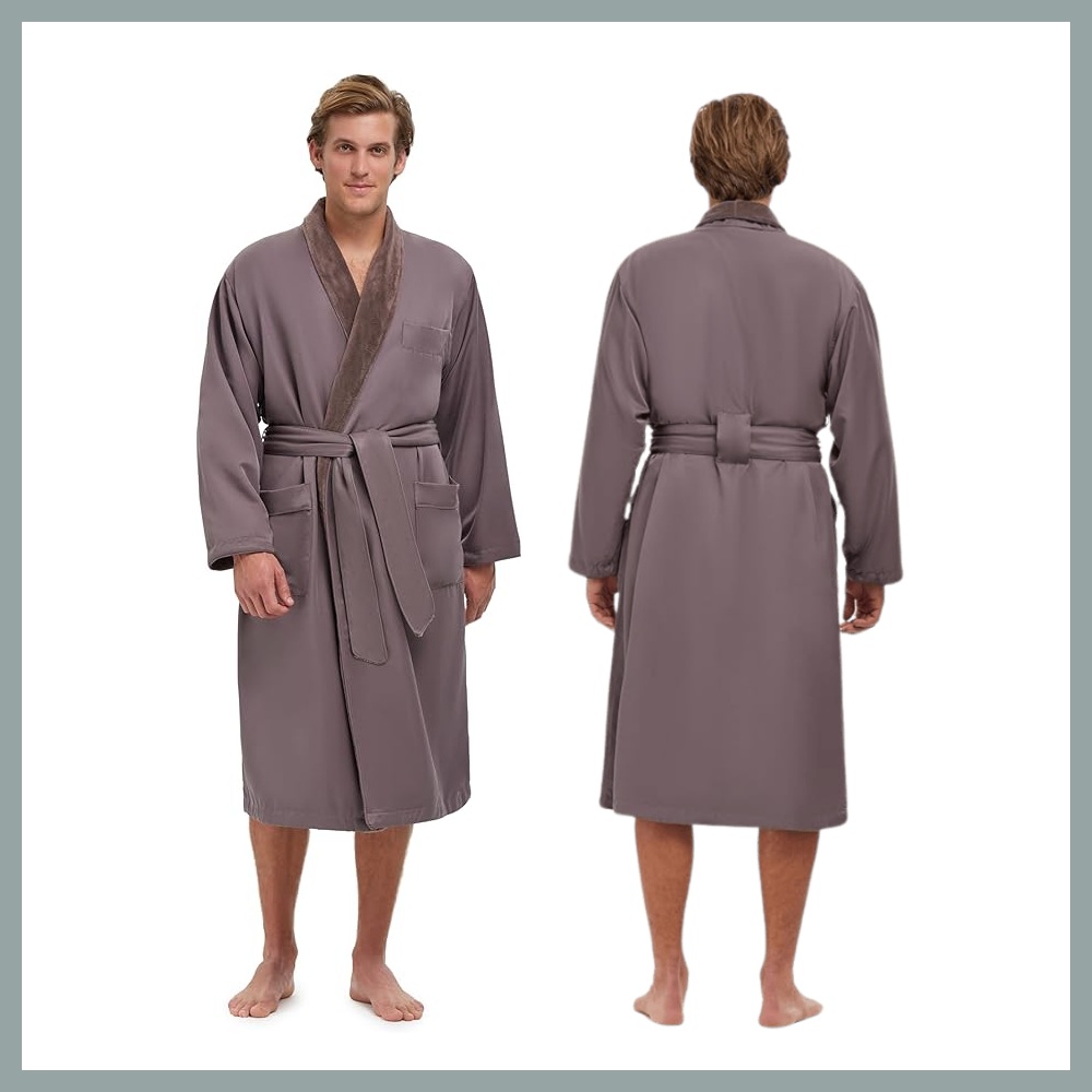 Plush Robe (Grey): image 3