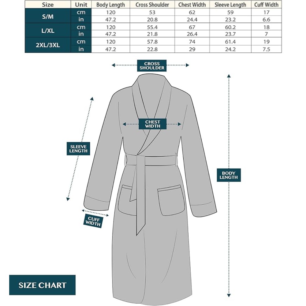 Ladies Fluffy Robe (Grey): image 7