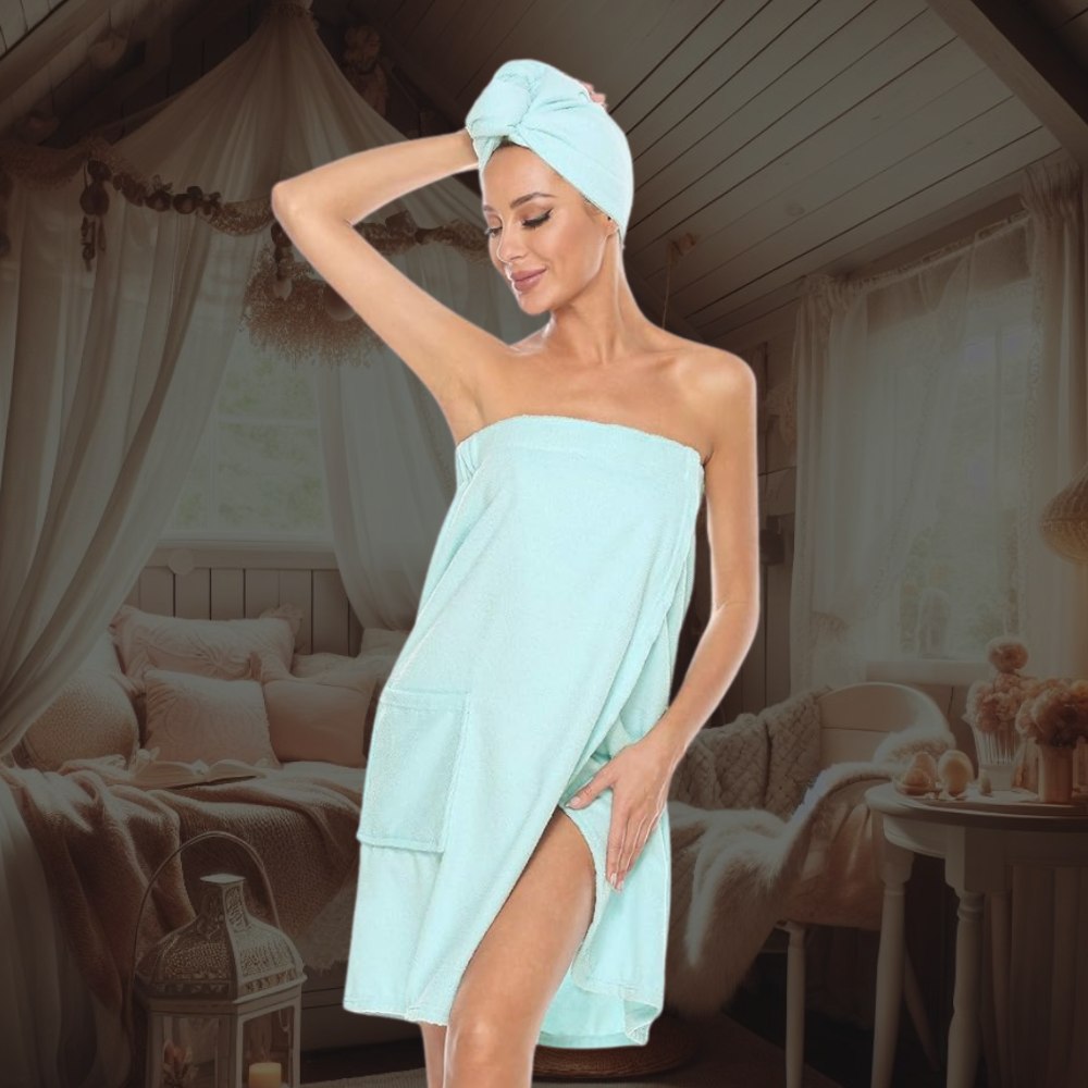 Towel Wrap (Blue): image 2